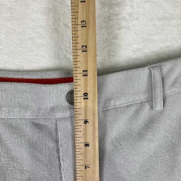 Redvanly Mens M Preppy Collins Pull On Corduroy Pants Gray Golf Business Casual - Picture 9 of 11